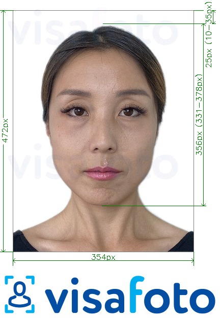 Tam ölçülü dəqiqləşdirmə ilə Çin Pasport online 354x472 pikseldir üçün şəkil nümunəsi